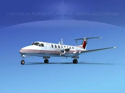 Beechcraft 1900C V16 3D model