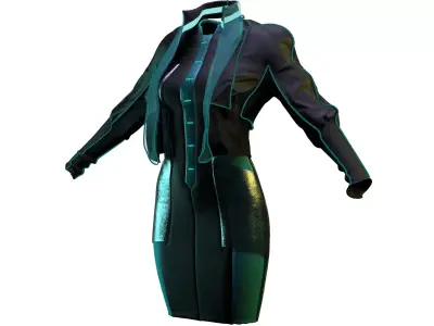 SCIFI SET DAZ 8 FEMALE 3D model