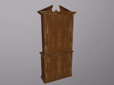 Old Bookshelf 3D model