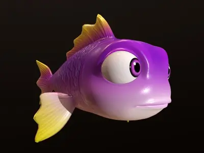 Asset - Cartoons - Animal - Fish 3D model