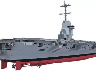 USS Enterprise CVN-80 Aircraft Carrier 3D model