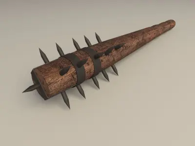 medieval club 3D model