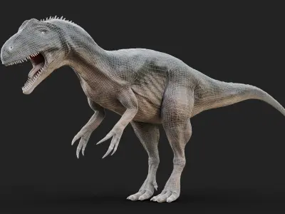 Allosaurus t - rex Low-poly 3D model