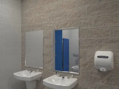 Sink-001 bathroom sink 3D model