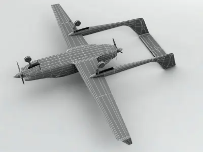  Adam A-500 Aircraft Low-poly 3D model