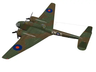 HandleyPage Hampden 3D model