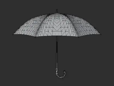 Umbrella Free low-poly 3D model buy