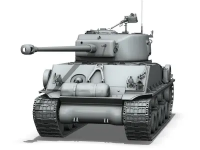 M4A3E8 - Sherman - Easy Eight 3D model