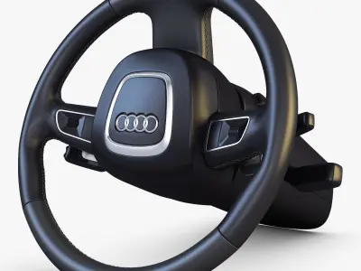 Steering Wheel Audi Q7 Patrick Hellmann 3D model