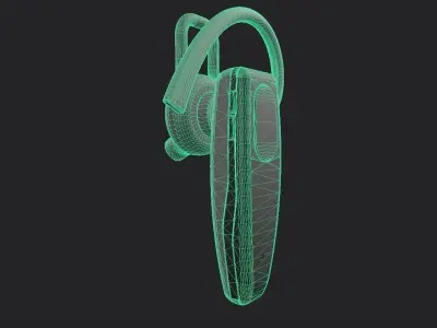 Bluetooth Headset M1 Low-poly 3D model
