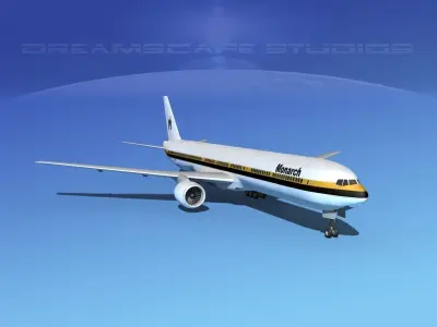 Boeing 777-300 MP Monarch Airlines 3D model