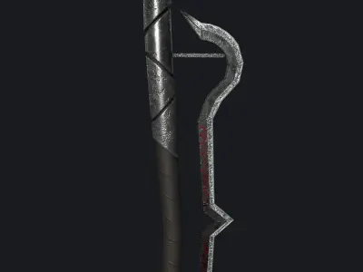 Drow Sorceress Staff Low-poly 3D model