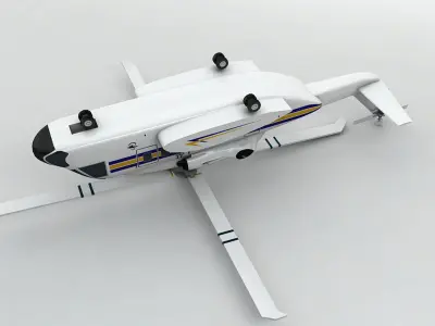  Sikorsky S92 Helicopter -1 Low-poly 3D model