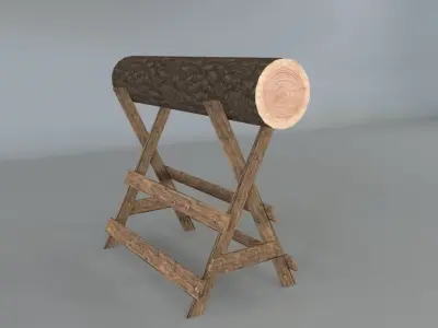 Log Holder 3D model