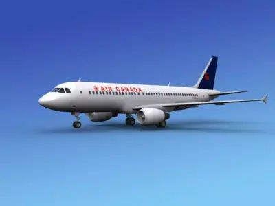 Airbus A320 Air Canada 2 3D model