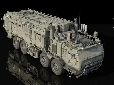 military cyber track 3D model