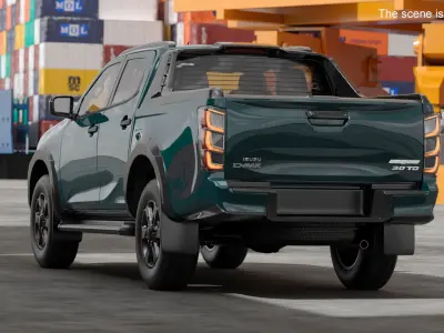Isuzu D-MAX 2025 Obsidian Grey Mica 3D model