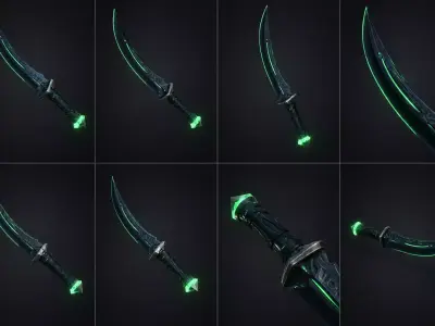 Void Emerald Low-poly 3D model