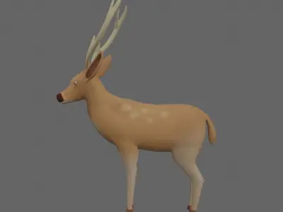 Deer Rigged 3D model