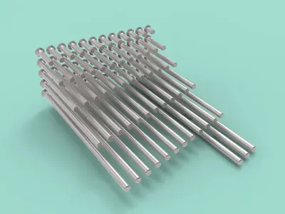 NAS1153 Full set of screws 63 pcs 3D print model