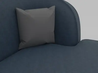 Sofa and pillow Free 3D print model