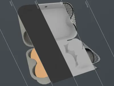 Eggs Chicken Low-poly 3D model