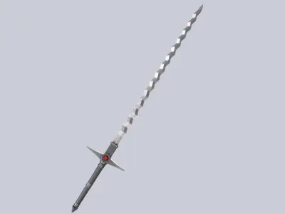 Flamberge Low-poly 3D model get