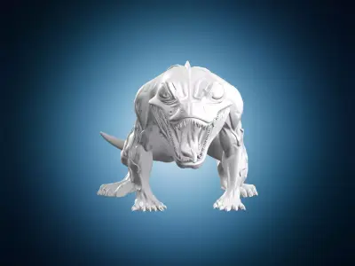 Venom Frog Monster Creature 3D print model
