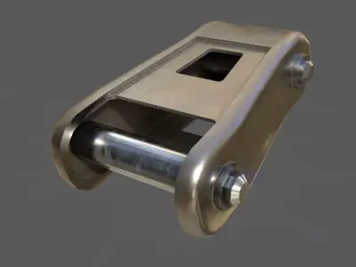 LEAF SPRING SHACKLE Low-poly 3D model