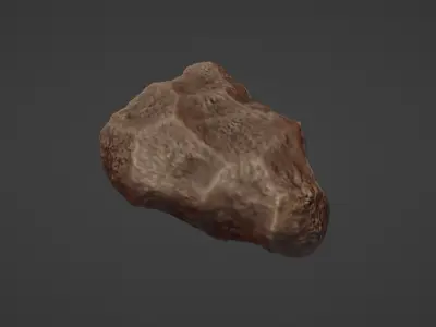 Asteroid moon rock Free 3D print model