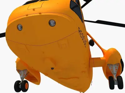 Westland Sea King Helicopter 3D model
