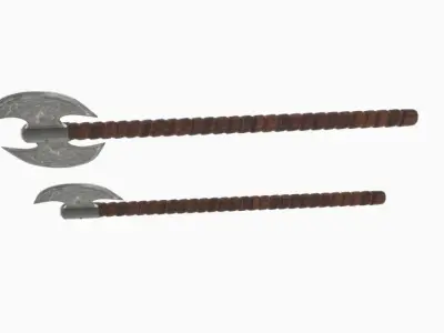 Axe 2 Double Headed 3D model