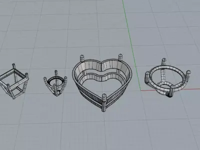 Esercizio Vari Castoni Free 3D model