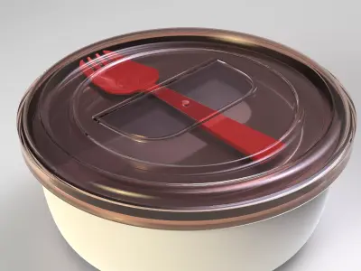 Tuna and Yogurt  Cup 3D model