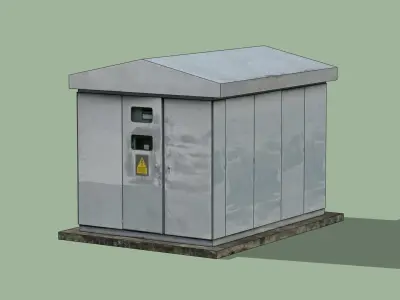 pad-mounted transformer substation 3D model