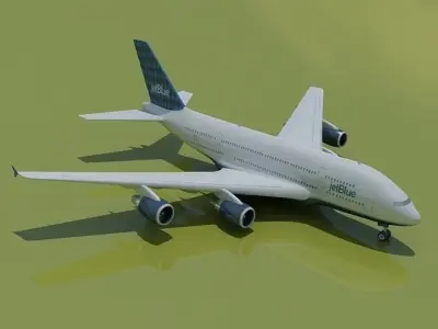 JetBlue Airlines Airbus A380 3D model