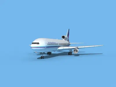 Lockheed L-1011 TriStar Air Atlanta 3D model