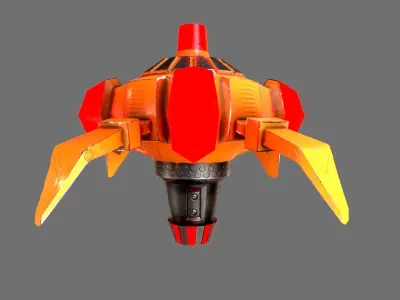 Air Mine Low-poly 3D model
