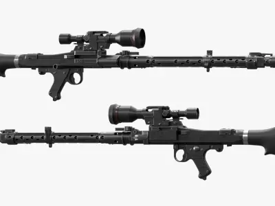Imperial DLT-19X Sniper Blaster Rifle 3D model