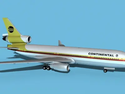 McDonnell Douglas MD-11 Continental 1 3D model