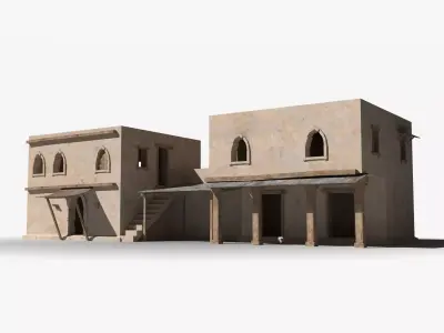 Arab x5 Low-poly 3D model