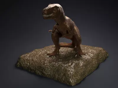 Tyrannosaurus Statue 3D print model