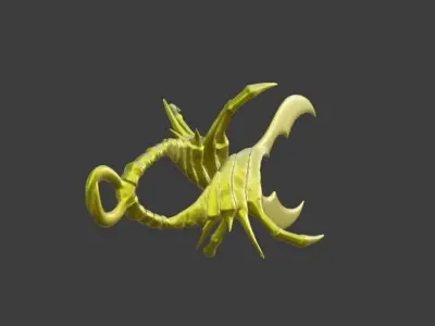 Scorpion kunai from Mortal Kombat 11 - Blazing Retribution 3D print model