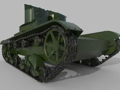 T-26 Two towers 3D model