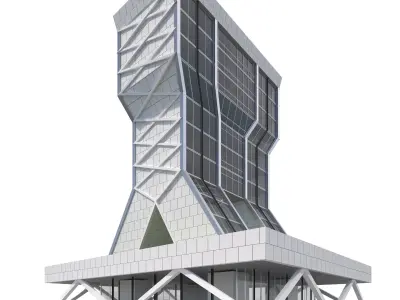 Commercial Building-018 Office Tower 3D model