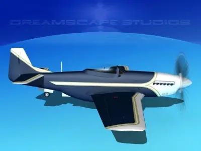 P-51 Mustang Sport V03 3D model