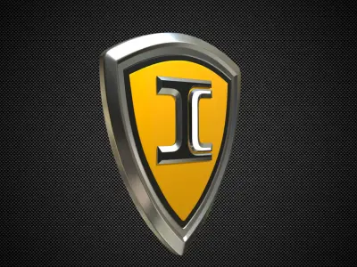 ic bus logo 3D model