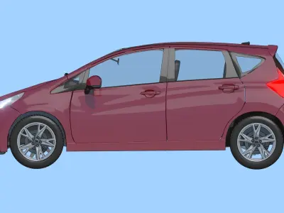 2016 Nissan Versa NOTE SR Toon Shaded Free 3D model