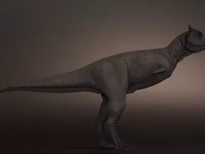Carnotaurus dinosaur Low-poly 3D model