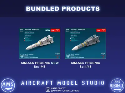 AIM-54  Phoenix 3D Model Pack